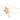 14K Gold Necklace with Leaf Design and Dangling Pearl Chains