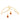 14k Gold Flame Pendant Necklace with gold design