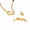 14KT (585) Yellow Gold Mangalsutra (Artificial Beaded) for Women