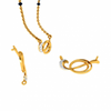 14KT (585) Yellow Gold Mangalsutra (Artificial Beaded) for Women