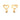 Whimsical Heart Stud Earrings In 14K Gold
