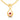 14K Gold Pendant (Without Chain) With Fluid Motion Loop Design And Stone Accent
