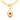 14K Gold Pendant (Without Chain) With Fluid Motion Loop Design And Stone Accent