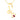 14K Gold Pendant (Without Chain) With Blooming Flower Design And Studded Stone