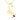 14K Gold Pendant (Without Chain) With Blooming Flower Design And Studded Stone