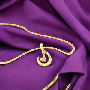 14K Gold Pendant (Without Chain) With Musical Symphony Design