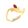 14K Yellow Gold Elegant & Vibrant Stone Studded Gold Ring for Women