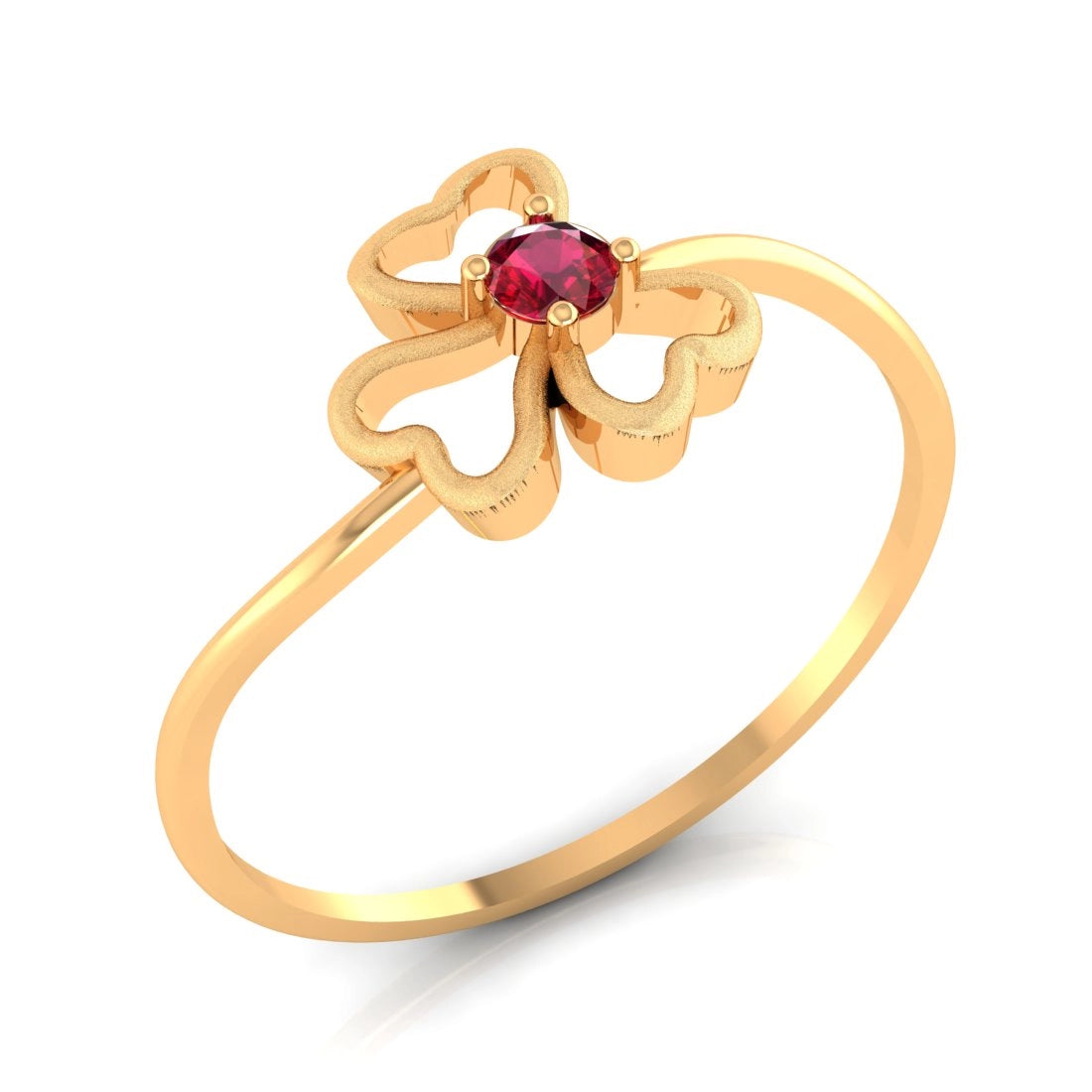 14 KT Yellow Gold Charming Blossom Delicate Beauty Ring for Women