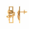 14KT (585) Yellow Gold Stud Earrings for Women