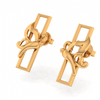 14KT (585) Yellow Gold Stud Earrings for Women