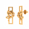 14KT (585) Yellow Gold Stud Earrings for Women