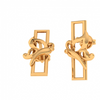 14KT (585) Yellow Gold Stud Earrings for Women