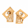 14KT (585) Yellow Gold Stud Earrings for Women