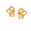 14KT (585) Yellow Gold Stud Earrings for Women