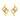 Verta Certified Natural 14KT (585) Yellow Gold Diamond Stud Earrings