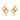 Verta Certified Natural 14KT (585) Yellow Gold Diamond Stud Earrings