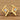 Verta Certified Natural 14KT (585) Yellow Gold Diamond Stud Earrings