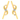 Elara Twist 14KT (585) Yellow Gold and Certified Natural Diamond Stud Earrings