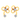 FloraCharm 14KT (585) Yellow Gold and Certified Natural Diamond Stud Earrings