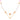 14KT (585) BIS Hallmark Gold PearlBloom Heartline Necklace for Women