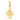 14KT (585) BIS Hallmark Gold SwirlCraft Deco Pendant (Without Chain) for Women
