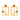 14KT (585) BIS Hallmark Gold TwinGem Stud Earrings for Women