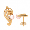 14KT (585) Yellow Gold Stud Earrings for Women