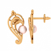 14KT (585) Yellow Gold Stud Earrings for Women