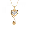 14KT (585) Yellow Gold Pendant for Women