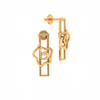 14KT (585) Yellow Gold Stud Earrings for Women