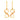 14KT Infinity Heart Gold Drop Earrings – Dual Heart Love Design