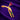14KT Arc Gold Pendant – Heart & Color Stone Accent Curve Design