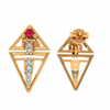 14KT (585) Yellow Gold Stud Earrings for Women