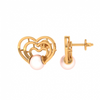 14KT (585) Yellow Gold Stud Earrings for Women