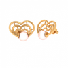 14KT (585) Yellow Gold Stud Earrings for Women