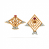 14KT (585) Yellow Gold Stud Earrings for Women