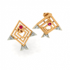 14KT (585) Yellow Gold Stud Earrings for Women