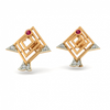 14KT (585) Yellow Gold Stud Earrings for Women