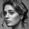 14KT (585) Yellow Gold Stud Earrings for Women