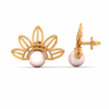 14KT (585) Yellow Gold Stud Earrings for Women