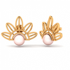 14KT (585) Yellow Gold Stud Earrings for Women