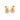 14KT (585) Yellow Gold Stud Earrings for Women