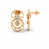 14KT (585) Yellow Gold Stud Earrings for Women