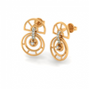 14KT (585) Yellow Gold Stud Earrings for Women