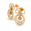 14KT (585) Yellow Gold Stud Earrings for Women