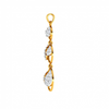 Imperative Diamond Studded Tri-Ringed 14KT Gold Pendant