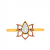 Floral Craft Petals Bloom Aesthetic 14 KT Yellow Gold Ring