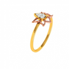 Floral Craft Petals Bloom Aesthetic 14 KT Yellow Gold Ring