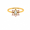 Floral Craft Petals Bloom Aesthetic 14 KT Yellow Gold Ring