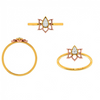 Floral Craft Petals Bloom Aesthetic 14 KT Yellow Gold Ring